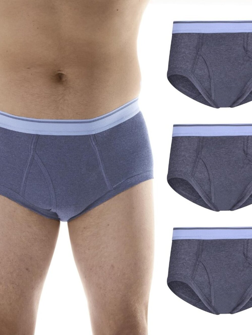 Wearever Incontinence Underwear for Men - Reusable & Washable Men's L, Gray